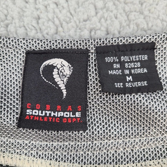 Vintage Southpole Baseball Jersey Mens Medium Cobras Metallic Hip Hop Mesh Rare - Picture 3 of 12